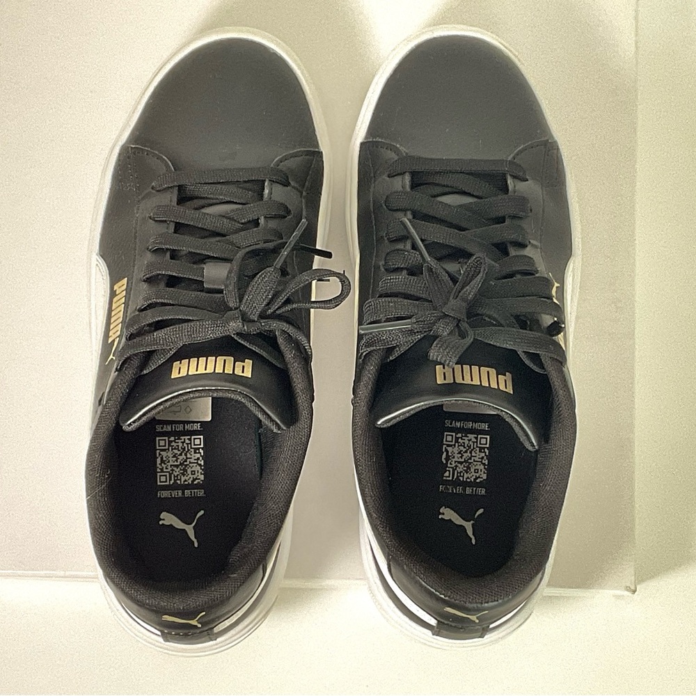 Puma Black Sneakers with Gold Logo - Picture 6 of 7